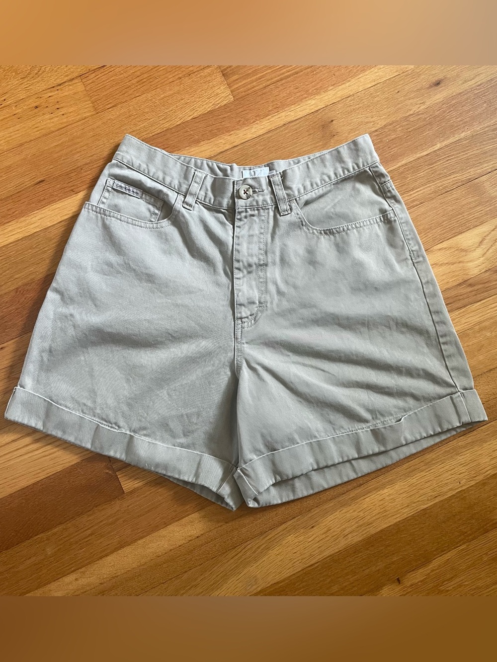 Calvin Klein Jeans High-Waist Tan Shorts